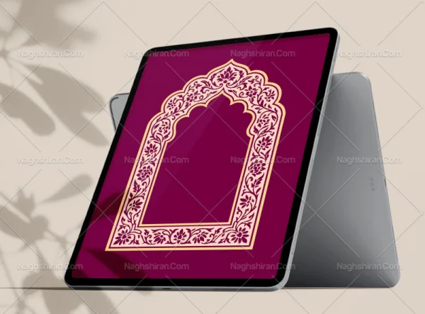 طرح محراب گل و برگ ختایی