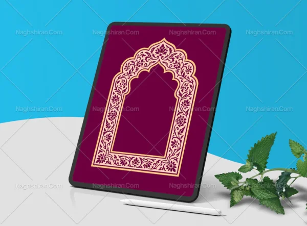 طرح محراب گل و برگ ختایی