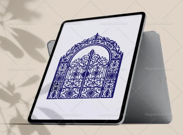 طرح در آبی سنتی