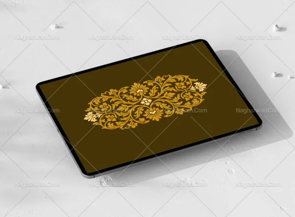 طرح ترنج گل و برگ سنتی