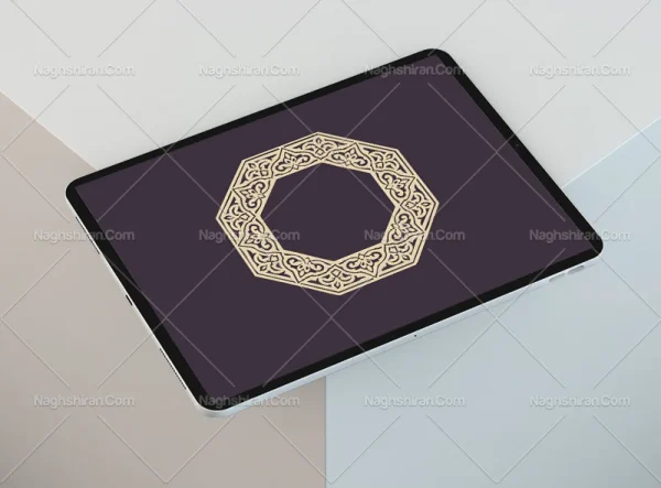 حاشیه چند ضلعی نقوش سنتی