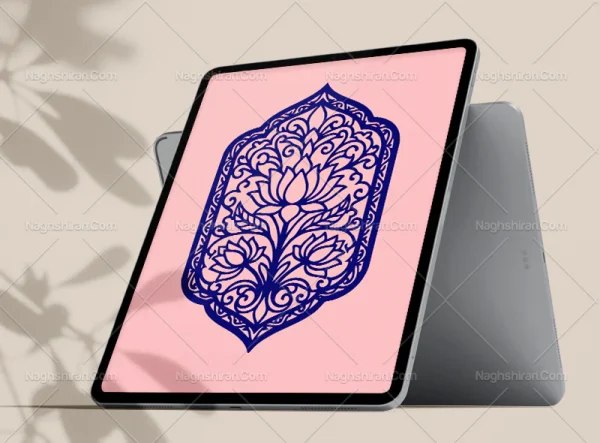 طرح نشان گل و المان های سنتی