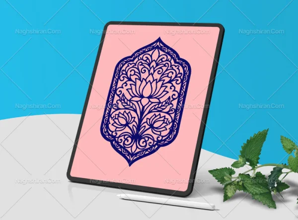 طرح نشان گل و المان های سنتی