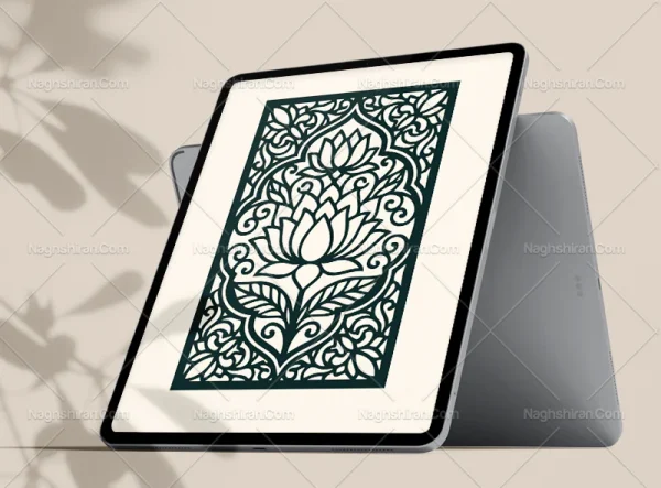 طرح کتیبه نقوش تو خالی سنتی