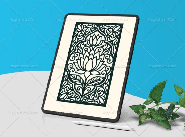 طرح کتیبه نقوش تو خالی سنتی