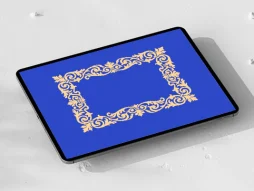 نقش و نگار سنتی کرمی طرح حاشیه