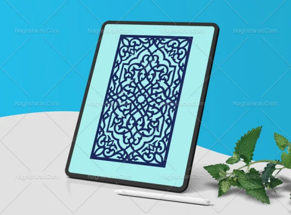 وکتور نقوش سنتی کتیبه