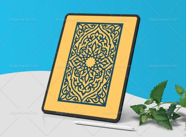 وکتور نقش و نگار کتیبه سنتی