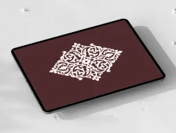 نشان سفید طرح ترنج سنتی