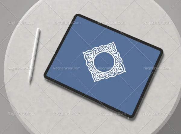 حاشیه ساده نقوش سنتی سفید