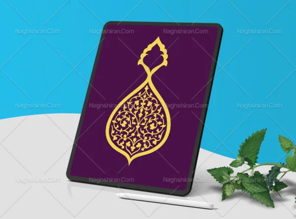 طرح نشان خاص نقوش تذهیب