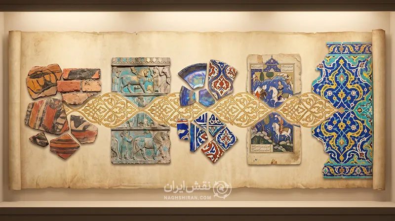 سیر تحول رنگ‌های غالب در هنر ایران