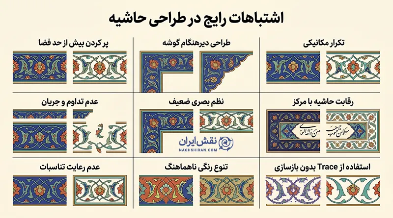 اشتباهات رایج در طراحی حاشیه