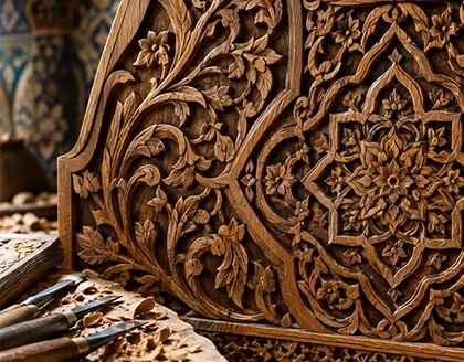 نقوش منبت‌کاری در هنر ایران؛ از اسلیمی و ختایی تا طرح‌های هندسی